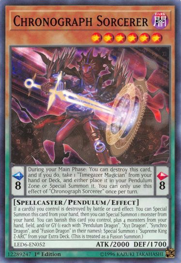 Chronograph Sorcerer (LED6-EN052) [Legendary Duelists: Magical Hero]