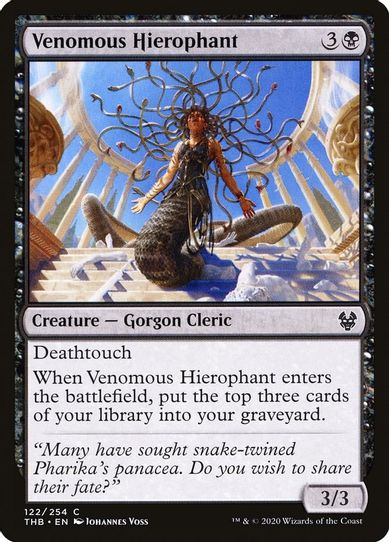 Venomous Hierophant (122) [Theros Beyond Death]