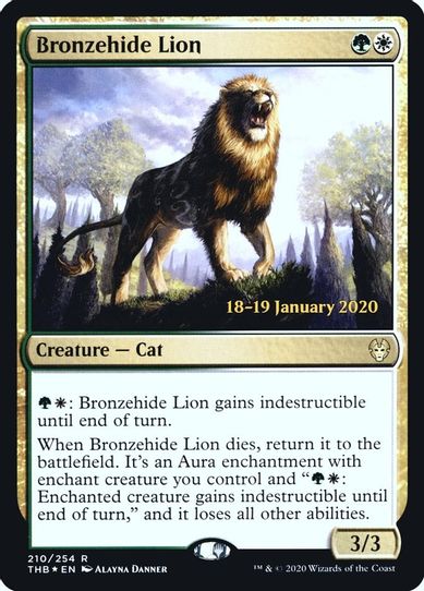 Bronzehide Lion (210) [Prerelease Cards]