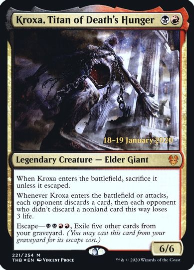 Kroxa, Titan of Death's Hunger (221) [Prerelease Cards]