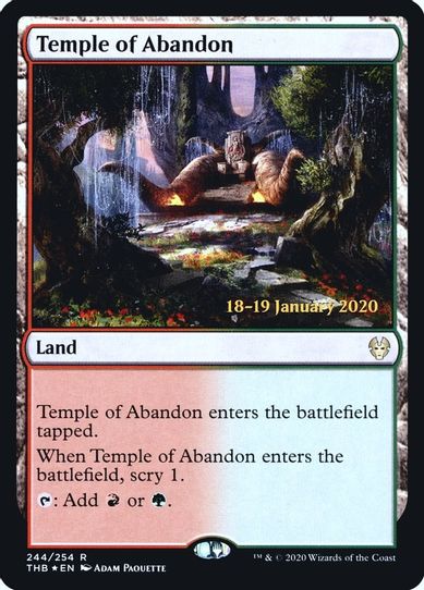 Temple of Abandon (244) [Prerelease Cards]