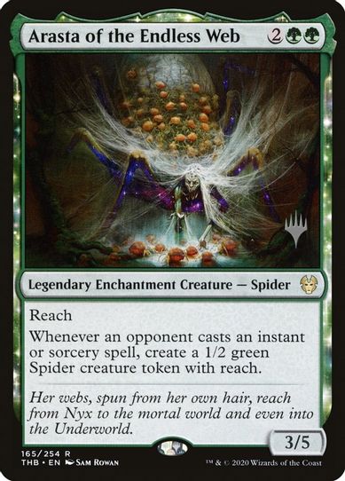 Arasta of the Endless Web (165) [Promo Pack: Theros Beyond Death]