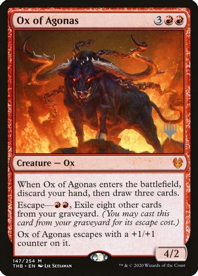 Ox of Agonas (147) [Promo Pack: Theros Beyond Death]