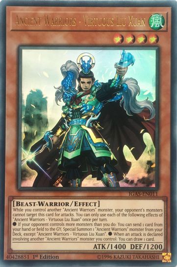 Ancient Warriors - Virtuous Liu Xuan (IGAS-EN011) [Ignition Assault]