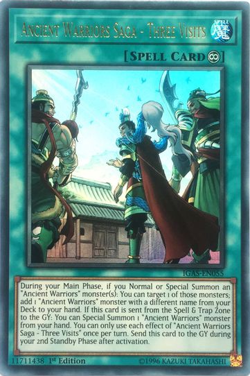 Ancient Warriors Saga - Three Visits (IGAS-EN055) [Ignition Assault]