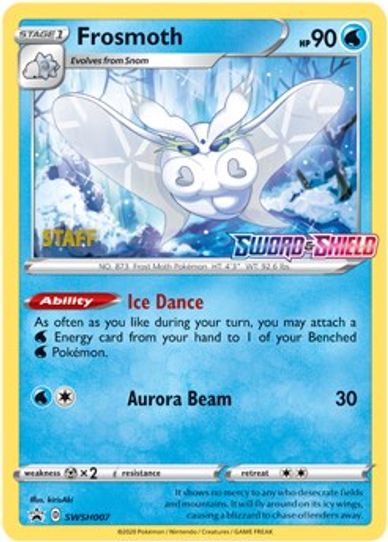 Frosmoth SWSH007 (Prerelease Promo) [Staff] (SWSH007) [SWSH: Sword & Shield Promo Cards]