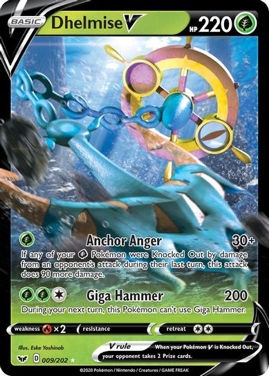 Dhelmise V (009/202) [Sword & Shield Base Set]