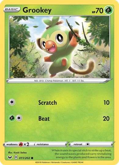 Grookey (011/202) [Sword & Shield Base Set]