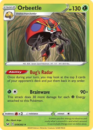 Orbeetle (019/202) [Sword & Shield Base Set]