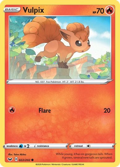 Vulpix (022/202) [Sword & Shield Base Set]