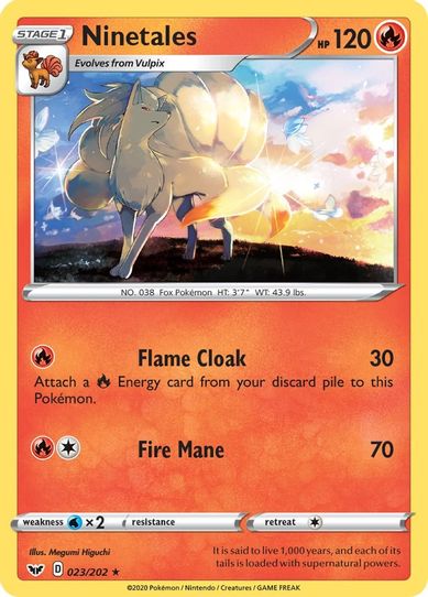 Ninetales (023/202) [Sword & Shield Base Set]