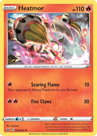 Heatmor (026/202) [Sword & Shield Base Set]