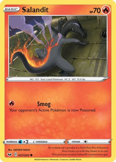 Salandit (027/202) [Sword & Shield Base Set]