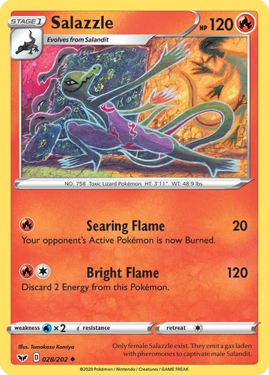 Salazzle (028/202) [Sword & Shield Base Set]