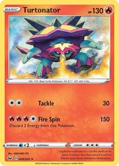 Turtonator (029/202) [Sword & Shield Base Set]