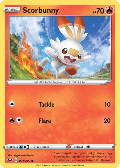 Scorbunny (031/202) [Sword & Shield Base Set]