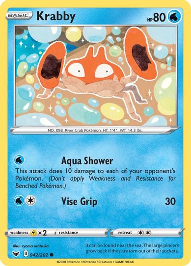 Krabby (042/202) [Sword & Shield Base Set]