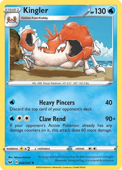 Kingler (044/202) [Sword & Shield Base Set]
