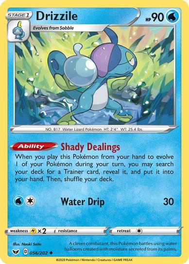 Drizzile (056/202) [Sword & Shield Base Set]