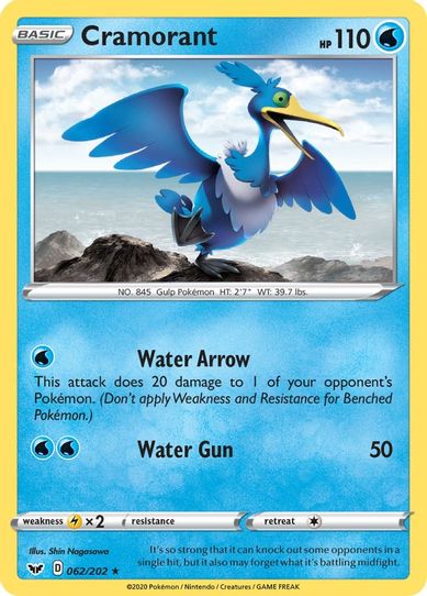 Cramorant (062/202) [Sword & Shield Base Set]