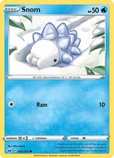 Snom (063/202) [Sword & Shield Base Set]