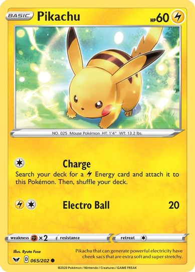 Pikachu (065/202) [Sword & Shield Base Set]