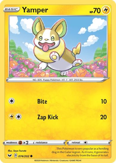 Yamper (074/202) [Sword & Shield Base Set]