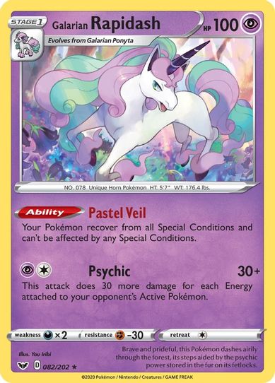 Galarian Rapidash (082/202) [Sword & Shield Base Set]