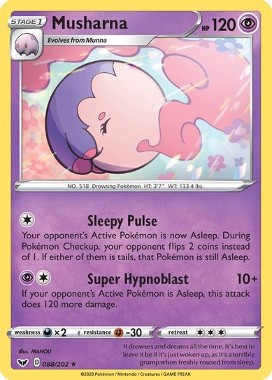 Musharna (088/202) [Sword & Shield Base Set]