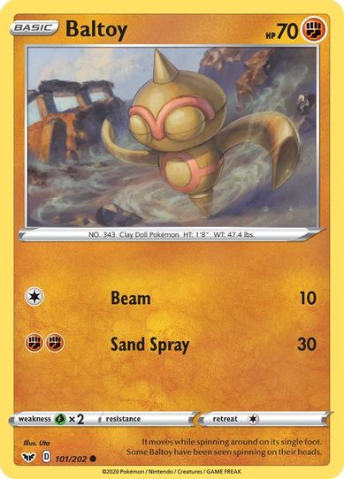 Baltoy (101/202) [Sword & Shield Base Set]