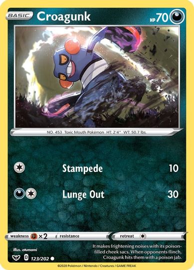 Croagunk (123/202) [Sword & Shield Base Set]