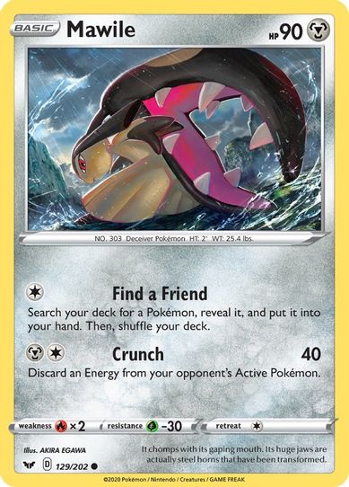 Mawile (129/202) [Sword & Shield Base Set]