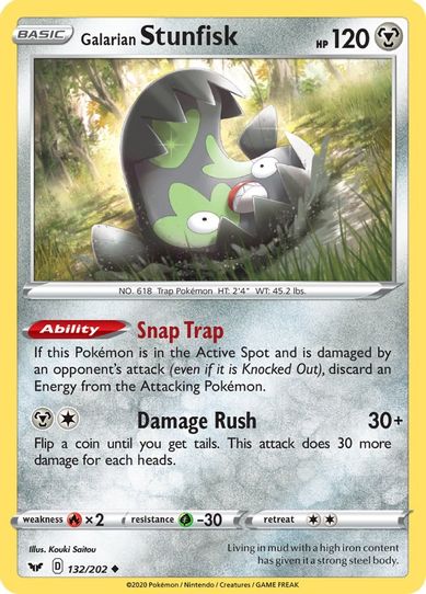 Galarian Stunfisk (132/202) [Sword & Shield Base Set]