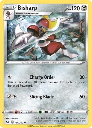 Bisharp (134/202) [Sword & Shield Base Set]