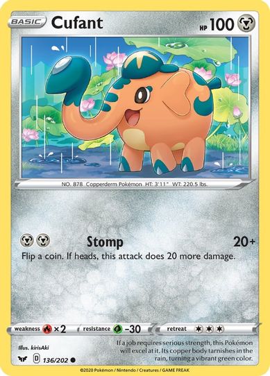 Cufant (136/202) [Sword & Shield Base Set]