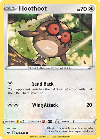 Hoothoot (143/202) [Sword & Shield Base Set]