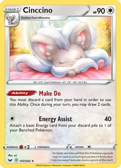 Cinccino (147/202) [Sword & Shield Base Set]
