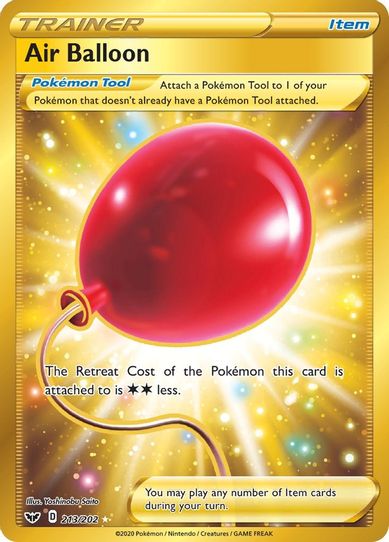 Air Balloon (Secret) (213/202) [Sword & Shield Base Set]