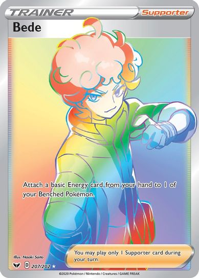 Bede (Secret) (207/202) [Sword & Shield Base Set]