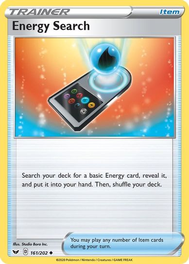 Energy Search (161/202) [Sword & Shield Base Set]