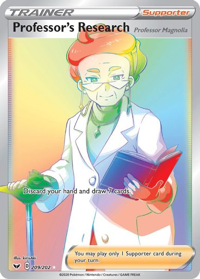 Professor's Research (Secret) (209/202) [Sword & Shield Base Set]