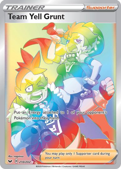 Team Yell Grunt (Secret) (210/202) [Sword & Shield Base Set]
