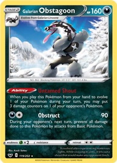 Galarian Obstagoon 119/202 [Deck Exclusives]