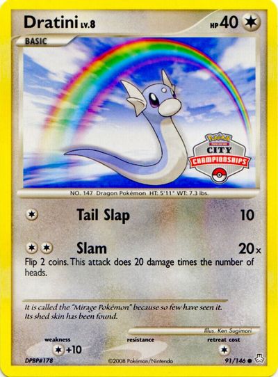 Dratini 91/146 (City Championship Promo) [League & Championship Cards]