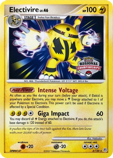 Electivire (Regional Championship Promo) (3) [League & Championship Cards]