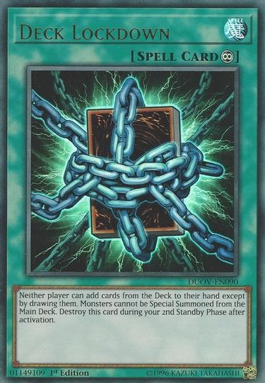Deck Lockdown (DUOV-EN090) [Duel Overload]