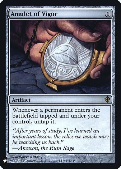 Amulet of Vigor (121) [Mystery Booster: Retail Exclusives]