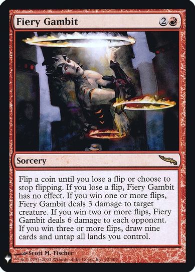 Fiery Gambit (90) [Mystery Booster: Retail Exclusives]