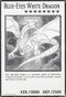 Blue-Eyes White Dragon (Oversized) [Duel Overload]
