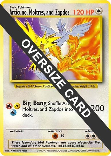 Articuno, Moltres, and Zapdos (Warner Bros. Promo) () [Jumbo Cards]